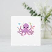 Creatieve Octopus Studio Kaart (Staand voorkant)