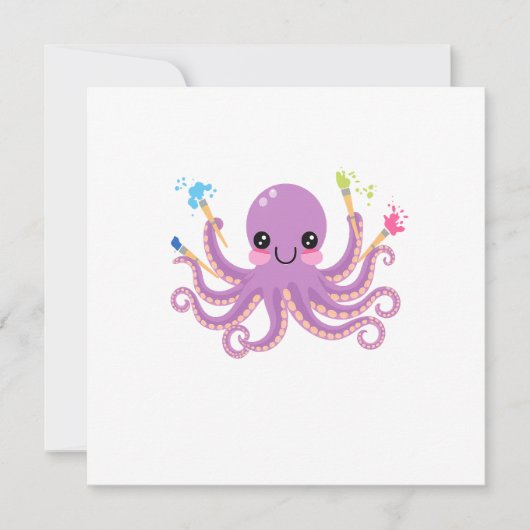 Creatieve Octopus Studio Kaart (Voorkant)
