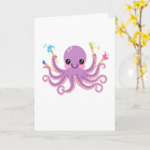 Creatieve Octopus Studio Kaart (Gele Bloem)