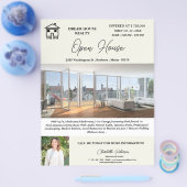 Creatieve open huis voor onroerend goed flyer (Enkel)