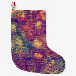 Creatieve  oppervlaktetextuur, naad de rand dicht kleine kerstsok