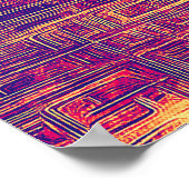 Creatieve oppervlaktetextuur, naad de rand dicht poster (Hoek)