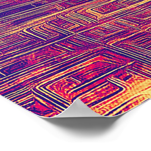 Creatieve  oppervlaktetextuur, naad de rand dicht poster (Hoek)