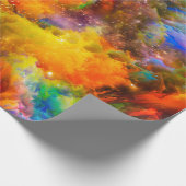 Creatieve opstelling van fractale elementen, licht cadeaupapier (Hoek)