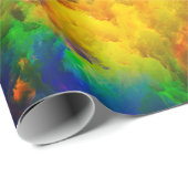 Creatieve opstelling van fractale elementen, licht cadeaupapier (Rol Hoek)