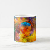 Creatieve opstelling van fractale elementen, licht koffiemok (Center)