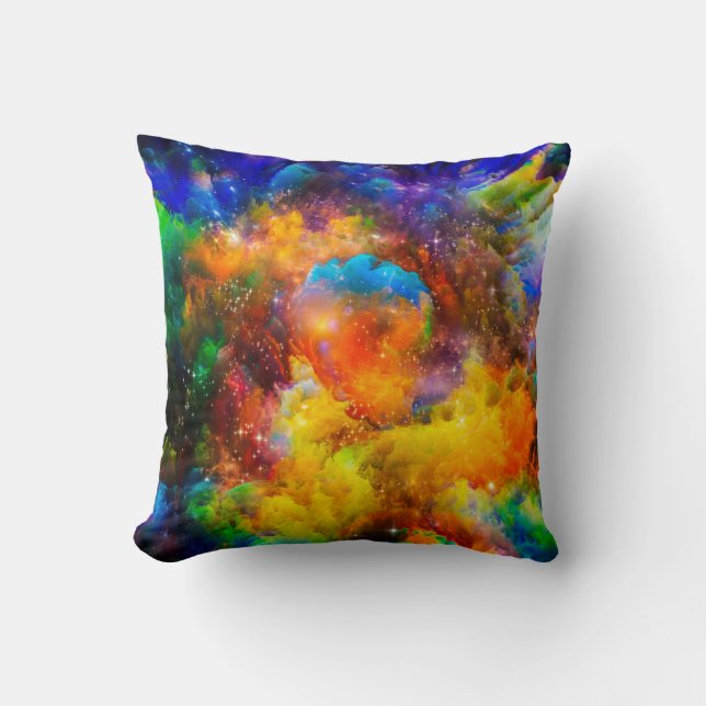 Creatieve opstelling van fractale elementen, licht kussen (Voorkant)