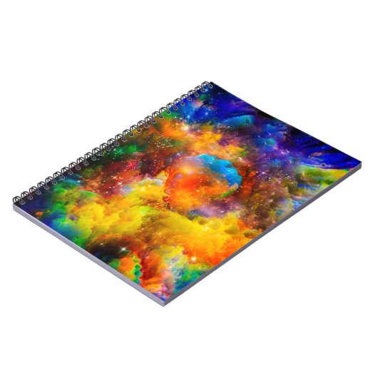 Creatieve opstelling van fractale elementen, licht notitieboek (Linkerzijde)