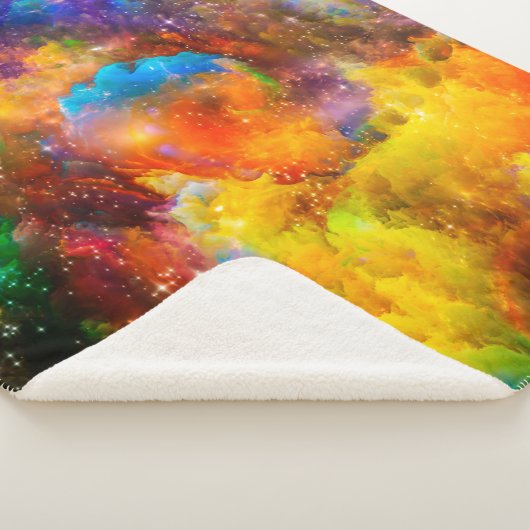 Creatieve opstelling van fractale elementen, licht sherpa deken (3/4)