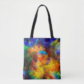 Creatieve opstelling van fractale elementen, licht tote bag (Voorkant)
