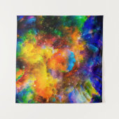 Creatieve opstelling van fractale elementen, licht wandkleed (Voorkant (horizontaal))