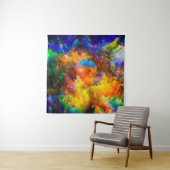 Creatieve opstelling van fractale elementen, licht wandkleed (In situ)