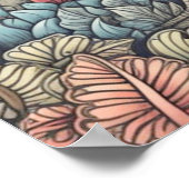 Creatieve  paddenstoelenbos woning poster (Hoek)