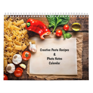 Creatieve pastarecepten & foto-notities kalender