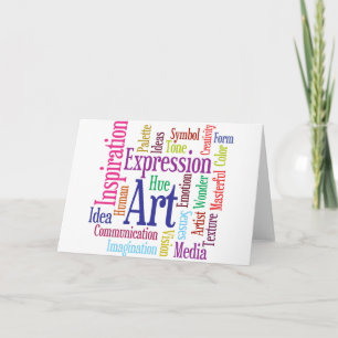 Creatieve Persoon Kunst en Inspiratie Word Cloud Kaart