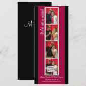 Creatieve Photo Booth Save the Date (Rood & Zwart) (Voorkant / Achterkant)