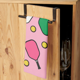 Creatieve Pickleball Decoratie Theedoek