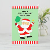 Creatieve Pickleball Kerst Kaarten (Staand voorkant)