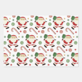 Creatieve Pickleball Kerstcadeau Inpakpapier Vel (Voorkant)
