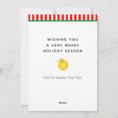 Creatieve Pickleball Kerstmis Feestdagenkaart (Achterkant)