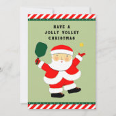 Creatieve Pickleball Kerstmis Feestdagenkaart (Voorkant)
