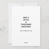 Creatieve Pickleball Kerstmis Feestdagenkaart (Achterkant)