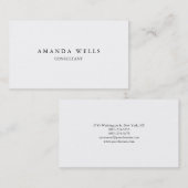 Creatieve Plain Eenvoudig Wit Aantrekkelijk Tweezi Visitekaartje (Voorkant / Achterkant)