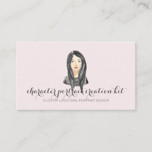 Creatieve Portret Karakterontwerp Grafisch Kunsten Visitekaartje