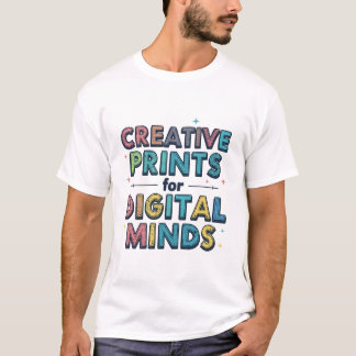 Creatieve Prints Voor Digitale Geesten Grappige Ar T-shirt