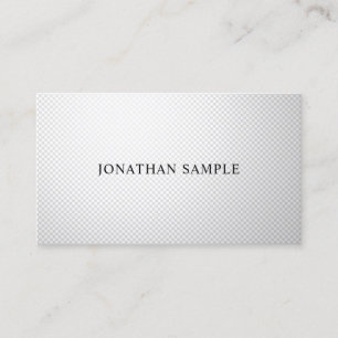 Creatieve professionele design zilver effen trendy visitekaartje