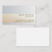 Creatieve professionele moderne sierlijke kleuren visitekaartje (Voorkant / Achterkant)