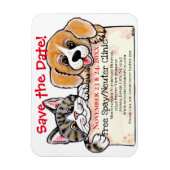 Creatieve Puppy Hond Kat Dierenarts Evenement Heri Magneet (Verticaal)