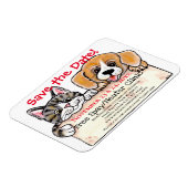 Creatieve Puppy Hond Kat Dierenarts Evenement Heri Magneet (Linkerzijde)