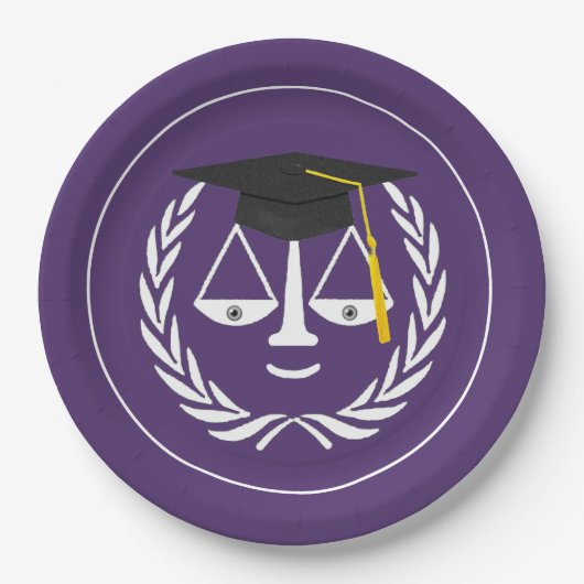 Creatieve Rechtenfaculteit Afstuderen Papieren Bordje (Voorkant)