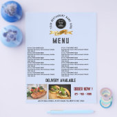 Creatieve restaurant menu voedingsmiddelen (Enkel)