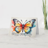 Creatieve Retro Butterfly Illustratie Kunst Kaart (Voorkant)