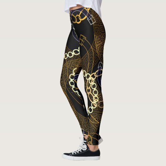 Creatieve riemen Griekse ketens mix Leggings (Links)
