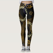 Creatieve riemen Griekse ketens mix Leggings (Voorkant)
