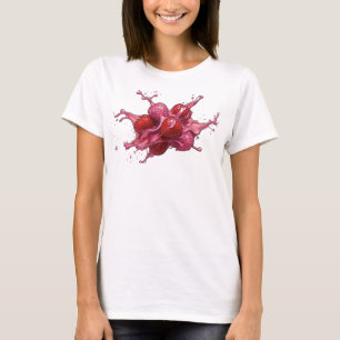 Creatieve Rode Abstracte Aardbeien T-shirt