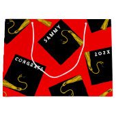 Creatieve rode afstudeertas grote cadeautas (Voorkant)