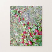 Creatieve rode bessen bossen foto puzzel puzzel (Verticaal)