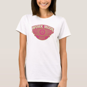 Creatieve Rode WERKSTAND UIT Creatieve Print T-shirt