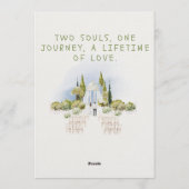 Creatieve Romantische Trouw Uitnodiging – Personal (Achterkant)