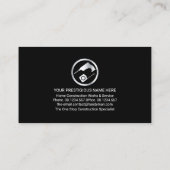 Creatieve Rooftop Handyman Tools Sun Visitekaartje (Achterkant)