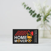 Creatieve Rooftop Home Mover Truck Visitekaartje (Staand voorkant)