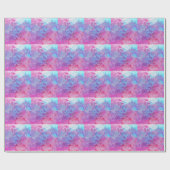 Creatieve roze-blauwe textuur, verfvlekken. cadeaupapier (Vlak)