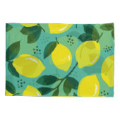 Creatieve roze-blauwe verftextuur, abstract. kussensloop (Achterkant)