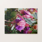 Creatieve roze fuchsia bloem foto legpuzzel (Horizontaal)