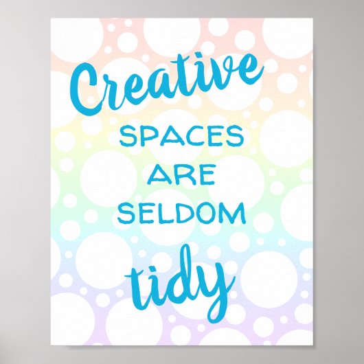 Creatieve ruimtes zijn zelden onbeleefd poster (Voorkant)