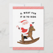 Creatieve Ruitersport Kerst Feestdagenkaart (Voorkant)